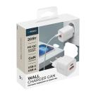 Сетевое зарядное устройство Deppa мощностью 20 Вт (USB-C, USB-A) (GaN) - фото 3