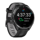 Спортивные часы Garmin Forerunner 965, силиконовый ремешок цвета чёрный/«серая пудра» - фото 6