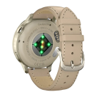 Спортивные часы Garmin Venu 4, 41 мм, светло-песочный кожаный ремешок, силиконовый ремешок цвета кости - фото 8