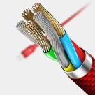 Кабель с нейлоновой оплёткой ROCK Auto Disconnect Data Cable Lightning/USB-A (1 м) - фото 3