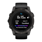 Спортивные часы Garmin epix Pro (Gen 2) Sapphire Edition, 47 мм, чёрный силиконовый ремешок