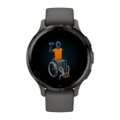 Спортивные часы Garmin Venu 3S, 41 мм, серый силиконовый ремешок - фото 3