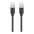 Кабель с оплёткой и ремешком ORICO USB-C (USB4 Gen 3x2) (0,5 м) (CC240-40) - фото 2