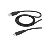 Дата-кабель с тканевой оплёткой Deppa Alum USB-C/USB-A (1 м, 100 Вт, 480 Мбит/с)