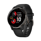 Спортивные часы Garmin Venu 2 Plus, 43 мм, чёрный силиконовый ремешок - фото 2