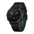 Спортивные часы Garmin MARQ Golfer (Gen 2) Carbon Edition, гибридный ремешок цвета «чёрный/зелёный», чёрный силиконовый ремешок - фото 3