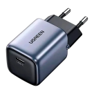 Сетевое зарядное устройство Ugreen Nexode мощностью 30 Вт (USB-C) (GaN) и кабель USB-C с оплёткой (CD319) - фото 2