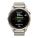 Спортивные часы Garmin epix Pro (Gen 2) Sapphire Edition, 42 мм, кремовый нейлоновый ремешок, светло-песочный силиконовый ремешок - фото 10
