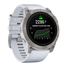 Спортивные часы Garmin epix Pro (Gen 2) Sapphire Edition, 51 мм, силиконовый ремешок цвета «Уайтстоун» - фото 9