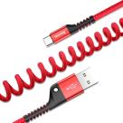 Витой кабель Baseus Fish Eye Spring Data Cable USB-C/USB-A - фото 6