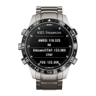 Спортивные часы Garmin MARQ Aviator (Gen 2), титановый блочный браслет, чёрный силиконовый ремешок - фото 2
