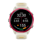 Спортивные часы Garmin Forerunner 570, 42 мм, силиконовый ремешок цвета «полупрозрачный костяной»/«манго»