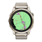 Спортивные часы Garmin epix Pro (Gen 2) Sapphire Edition, 42 мм, кремовый нейлоновый ремешок, светло-песочный силиконовый ремешок - фото 6