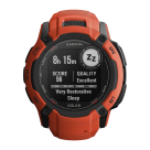 Спортивные часы Garmin Instinct 2X Solar Standard Edition, 50 мм, силиконовый ремешок oгненно-красного цвета