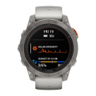 Спортивные часы Garmin fenix 7 Pro Sapphire Solar Edition, 47 мм, силиконовый ремешок цвета «серый туман»/«жжёный апельсин» - фото 13