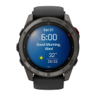 Cпортивные часы Garmin fenix 8 Pro, 51 мм, AMOLED, титан с DLC, сапфир, каштановый кожаный ремешок, силиконовый ремешок цвета «графитовый/чёрный» - фото 7