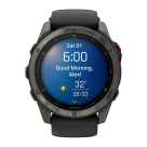 Cпортивные часы Garmin fenix 8 Pro, 51 мм, MicroLED, титан с DLC, сапфир, силиконовый ремешок цвета «чёрный/серый» - фото 5