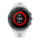 Спортивные часы Garmin Approach S70, 42 мм, белый силиконовый ремешок - фото 5