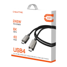 Кабель с оплёткой CABLETIME USB-C (USB4 Gen 3x2) (2 м) - фото 3