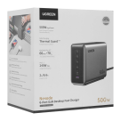 Сетевое зарядное устройство Ugreen Nexode мощностью 500 Вт (5 USB-C, USB-A) (GaN) (X759) - фото 6