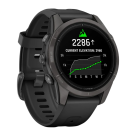 Спортивные часы Garmin epix Pro (Gen 2) Sapphire Edition, 42 мм, чёрный силиконовый ремешок - фото 9