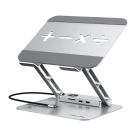 Регулируемая складная металлическая подставка и USB-хаб CABLETIME для MacBook Air и Pro 13–16"