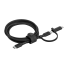 Кабель с оплёткой и ремешком Belkin BoostCharge Pro USB-C — USB-C, Lightning (USB 2.0) (1,5 м) (CAC003) - фото 3