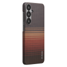 Чехол из арамидного волокна с поддержкой MagSafe PITAKA Sunset Moonrise Tactile Woven Case для Samsung Galaxy S25+ - фото 2