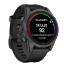 Спортивные часы Garmin fenix 7S Pro Sapphire Solar Edition, 42 мм, чёрный силиконовый ремешок - фото 4