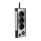 Сетевой фильтр Rombica Neo Trinity (1,5 м, 3 розетки, 2 USB-A) - фото 4