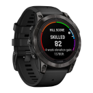 Спортивные часы Garmin fenix 7 Pro Sapphire Solar Edition, 47 мм, чёрный силиконовый ремешок - фото 9
