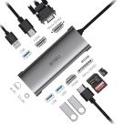 Многопортовый адаптер WiWU Alpha A11312H с одинарным коннектором USB-C - фото 2