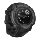 Спортивные часы Garmin Instinct 2X Solar Tactical Edition, 50 мм, чёрный силиконовый ремешок - фото 7