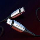Дата-кабель с нейлоновой оплёткой и ремешком Baseus Horizontal USB-C/Lightning (1 м, 18 Вт PD, 480 Мбит/с) - фото 8