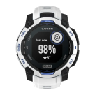 Спортивные часы Garmin Instinct 3, 45 мм, Solar, силиконовый ремешок цвета «Уайтстоун/синий» - фото 5