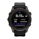 Спортивные часы Garmin fenix 7S Pro Sapphire Solar Edition, 42 мм, чёрный силиконовый ремешок - фото 13