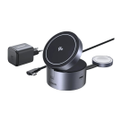 Складная зарядная станция MagSafe Ugreen для iPhone, Apple Watch и AirPods (Qi2) (W712) - фото 5