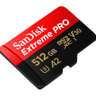 Карта памяти SanDisk Extreme PRO microSDXC UHS-I 512 ГБ (U3, V30, A2) с адаптером - фото 3