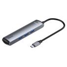 Многопортовый адаптер Baseus Mechanical Eye с кабель-коннектором USB-C (USB-C PD 87 Вт, 3 USB-A 3.0, HDMI 4K 30 Гц, Gigabit Ethernet) - фото 2