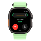 Часы Apple Watch Ultra 3, 49 мм, титан чёрного цвета, ремешок Ocean цвета «зелёный неон» (2025)