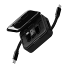 Дорожный набор Energea Bazic Loop с плоским кабелем-рулеткой USB-C (USB 2.0) (1 м)