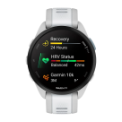 Спортивные часы Garmin Forerunner 165, силиконовый ремешок цвета «туманный серый»/«Уайтстоун»
