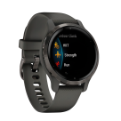 Спортивные часы Garmin Venu 2S, 40 мм, силиконовый ремешок графитового цвета - фото 4