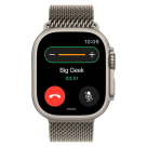 Часы Apple Watch Ultra 3, 49 мм, титан светлого цвета, миланский сетчатый браслет (2025)