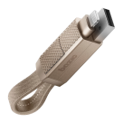 Плоский кабель-брелок с нейлоновой оплёткой Energea Bazic GoCharge AluCable USB-C, Lightning — USB-C, USB-A (15 см) - фото 4