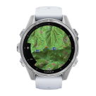 Умные спортивные часы Garmin fenix 8, 43 мм, AMOLED, сталь, силиконовый ремешок цвета «Whitestone» - фото 4