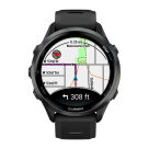 Спортивные часы Garmin Forerunner 970, силиконовый ремешок цвета чёрный/дымчато-серый - фото 5