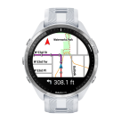 Спортивные часы Garmin Forerunner 965, силиконовый ремешок цвета «Уайтстоун»/«серая пудра» - фото 4