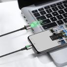 Магнитный дата-кабель с нейлоновой оплёткой Baseus USB-C, Lightning, Micro-USB/USB-A (1 м, 2,4 А, 480 Мбит/с) - фото 4