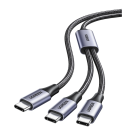 Кабель с оплёткой Ugreen USB-C — 2 USB-C (USB 2.0) (2 м) (L533) - фото 2